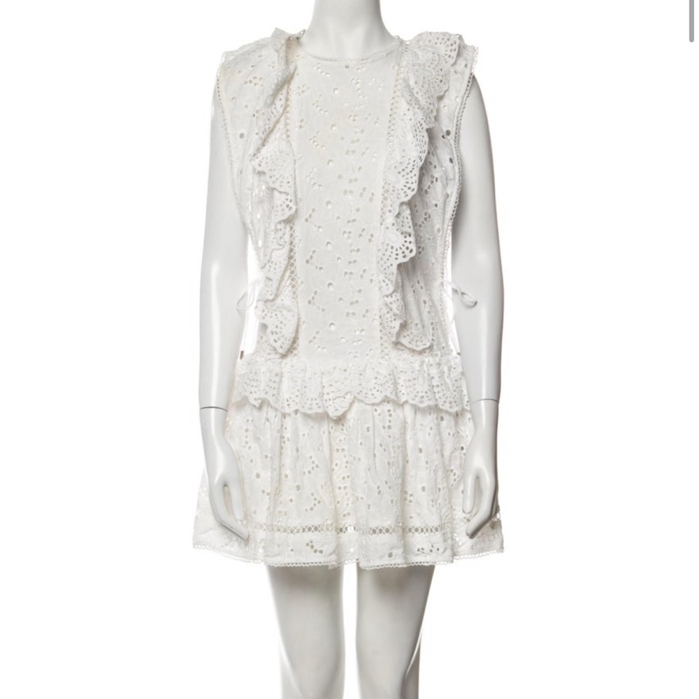 Zimmermann Crew Neck Mini Dress